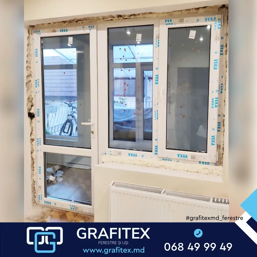 Bloc balcon PVC VEKA — lucrare Grafitex